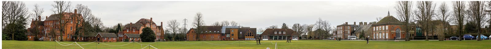 panorama view of country school